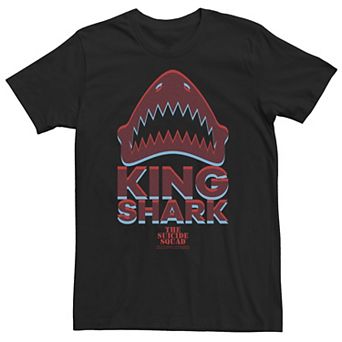 Big & Tall DC Comics The Suicide Squad King Shark Sharktooth Logo Tee