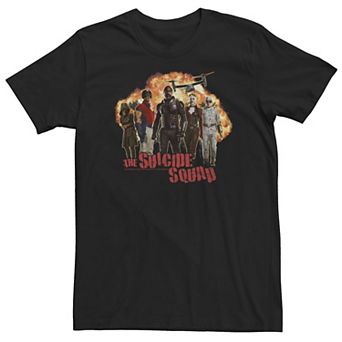 Big & Tall DC Comics The Suicide Squad Group Explosion Portrait Tee