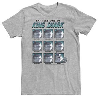 Big & Tall DC Comics The Suicide Squad Expressions Of King Shark Tee