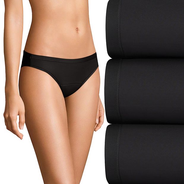 Women's Hanes® Ultimate 3-Pack Comfort, Period. ™ Light Leaks Bikini Period  Underwear 42FDL3