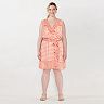 Plus Size LC Lauren Conrad Ruffle Faux-Wrap Dress