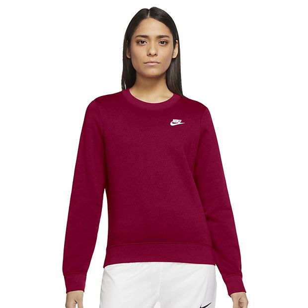 Women s Nike Club Fleece Crewneck Pullover