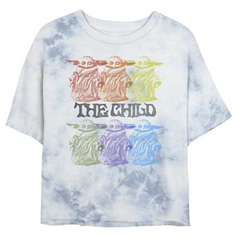 Juniors' Star Wars: The Mandalorian Vintage Innocence Wash Crop Tee