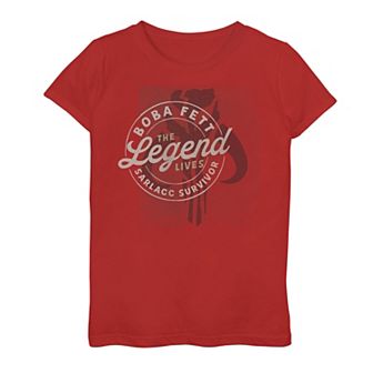 Girls 7-16 Star Wars The Book Of Boba Fett Sarlacc Survivor Crest Graphic Tee