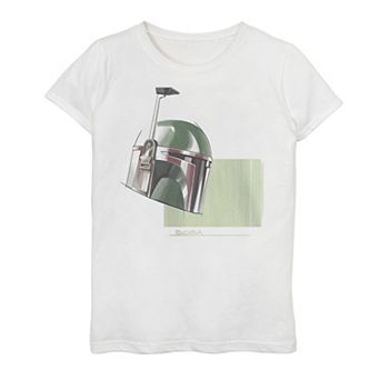Girls 7-16 Star Wars The Book Of Boba Fett Helmet Marker Sketch Graphic Tee