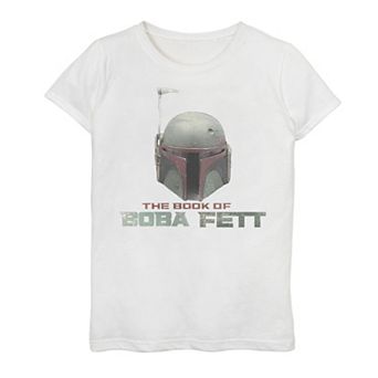 Girls 7-16 Star Wars The Book Of Boba Fett Helmet Graphic Tee