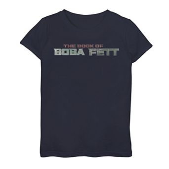 Girls 7-16 Star Wars The Book Of Boba Fett Suit Themed Logo Graphic Tee
