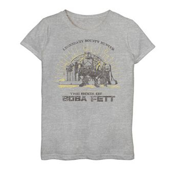 Girls 7-16 Star Wars The Book Of Boba Fett Throne Sketch Graphic Tee