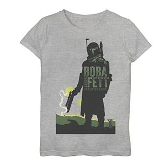 Girls 7-16 Star Wars The Book Of Boba Fett Silhouette Graphic Tee