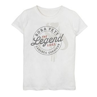 Girls 7-16 Star Wars The Book Of Boba Fett Sarlacc Survivor Crest Graphic Tee