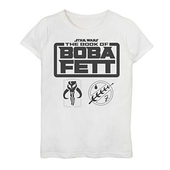 Girls 7-16 Star Wars The Book Of Boba Fett Icon Logo Graphic Tee