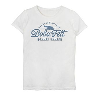 Girls 7-16 Star Wars The Book Of Boba Fett Bounty Hunter Stamp Graphic Tee