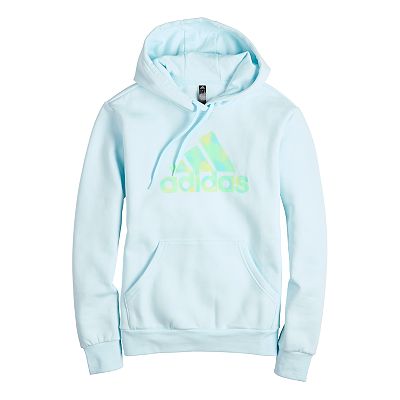 Women s adidas Badge Of Sport 2 Tone Graphic Hoodie