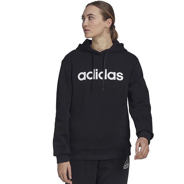 Women s adidas Essentials Linear Oversized Fleece Hoodie