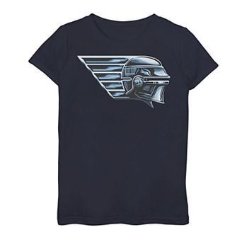 Girls 7-16 Star Wars The Book Of Boba Fett Fennec Chrome Helmet Graphic Tee