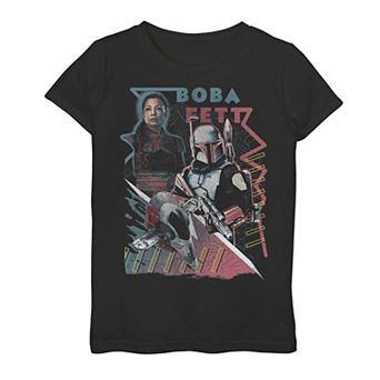 Girls 7-16 Star Wars The Book Of Boba Fett Outlaws Collage Graphic Tee