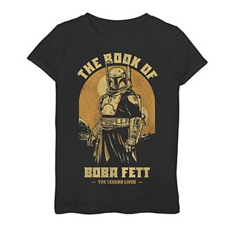 Girls 7-16 Star Wars The Book Of Boba Fett The Legend Lives Graphic Tee