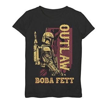 Girls 7-16 Star Wars The Book Of Boba Fett Outlaw Gold Suit Graphic Tee