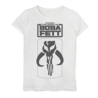 Girls 7-16 Star Wars The Book Of Boba Fett Bantha Skull Stamp Graphic Tee