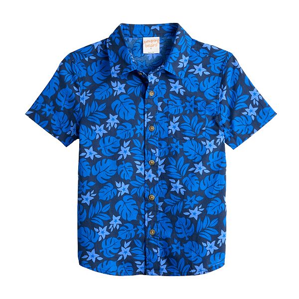  Blue Jay Bird Men's Hawaiian Short Sleeve Shirt Button Down  Causal Tee : Clothing, Shoes & Jewelry