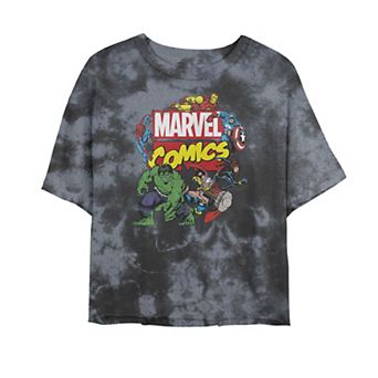 Juniors' Marvel Comics Avengers Collage Logo Tee