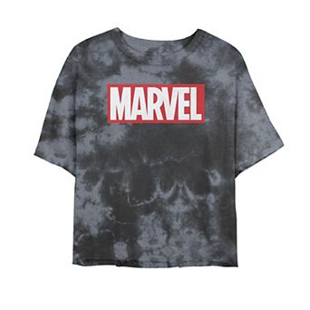 Juniors' Marvel Classic Bold Logo Tee