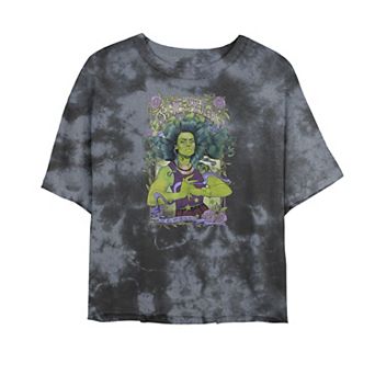 Juniors' Marvel She-Hulk Vintage Floral Design Tee
