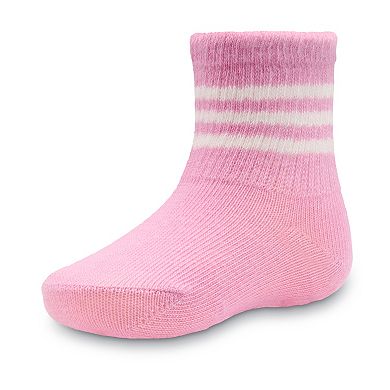 Baby & Toddler Girl Jumping Beans® 6-Pack Crew Grip Socks