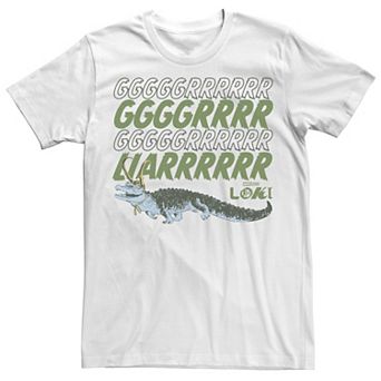 Men's Marvel Loki Alligator Loki GRGRGRGRLIAR Portrait Tee
