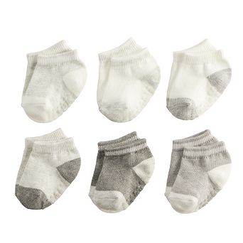 Baby & Toddler Boy Jumping Beans® 6-Pack Low Cut Grip Socks