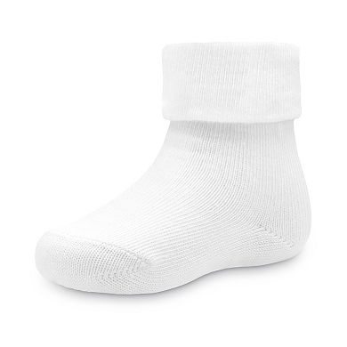 Baby / Toddler Jumping Beans® 6-Pack White Foldover Cuff Grip Socks