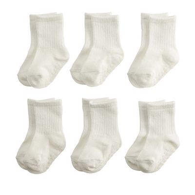 3-Pack Baby & Toddler Crew Socks – High Soft Socks For 0-12 Months, Black & White