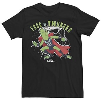 Men's Marvel Loki Frog Of Thunder Animated Portrait Tee