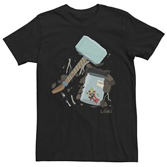 Men's Marvel Loki Frog Of Thunder Trapped in A Jar Tee