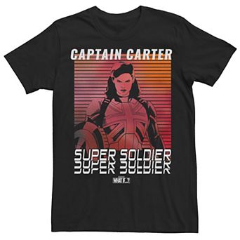 Men's Marvel What If Captain Carter Super Soldier Tee