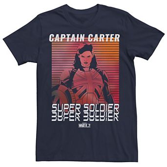 Men's Marvel What If Captain Carter Super Soldier Tee