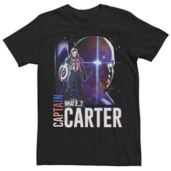 Men's Marvel What If Carter And Watcher Galactic Poster Tee
