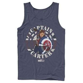 Men's Marvel What If Captain Carter Stamp Tank