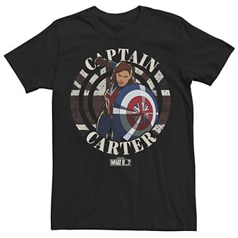 Men's Marvel What If Captain Carter Stamp Tee