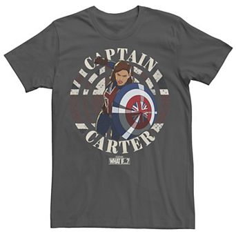 Men's Marvel What If Captain Carter Stamp Tee