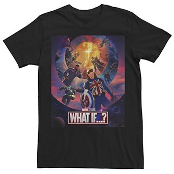 Men's Marvel What If Character Group Poster Tee