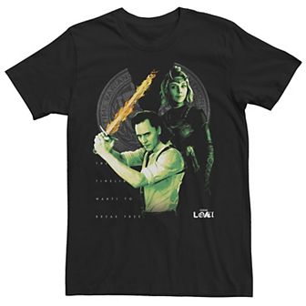 Men's Marvel Loki And Sylvie Collage Portrait Tee