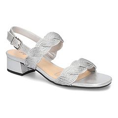 Silver best sale heels kohls