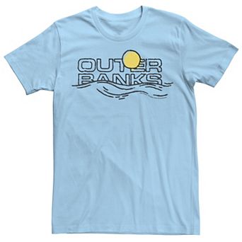 Men's Outer Banks Sunset Waves Logo Tee