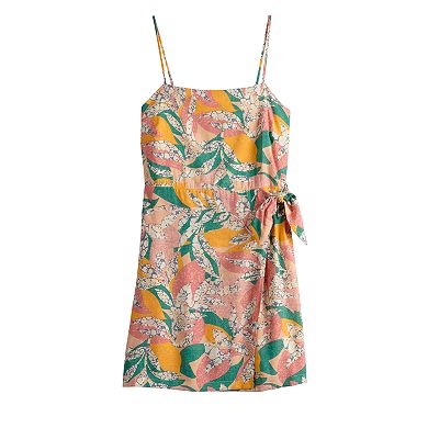 Women's Nine West Side-Tie Faux Wrap Mini Dress