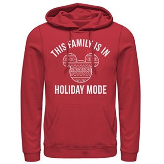 Disney's Mickey and Friends Men's Christmas Family Holiday Mode Hoodie