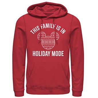 Disney's Mickey and Friends Men's Christmas Family Holiday Mode Hoodie