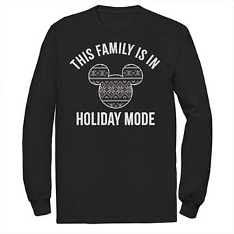 Disney's Mickey and Friends Christmas Family Holiday Mode Men's Tee