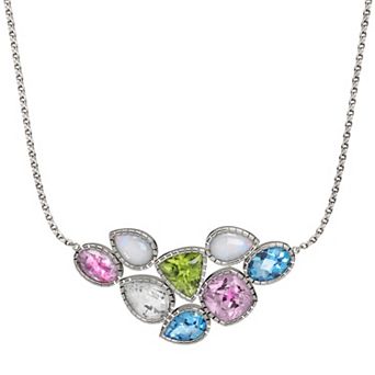 Sterling Silver Gemstone Necklace