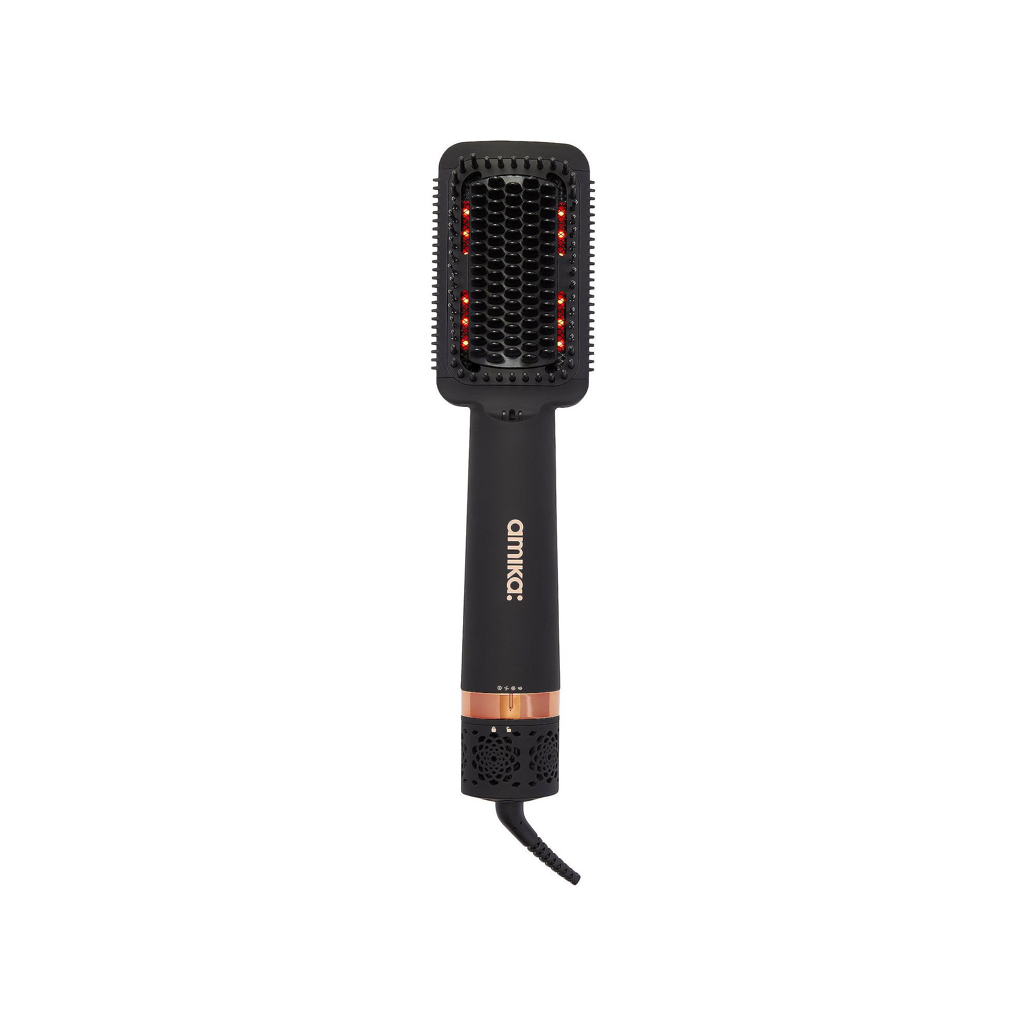 amika Double Agent 2-in-1 Straightening Blow Dryer Brush, None